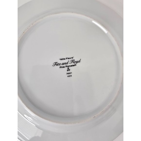 Fitz & Floyd Mille Fleurs Fine Porcelain salad plates Japan 459 - Picture 6 of 10